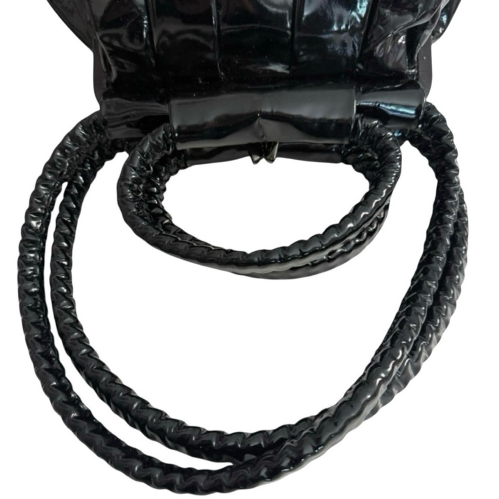 Christian Louboutin Loubette Black Patent Kisslock Satchel - Picture 9 of 9